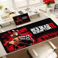 Game Red Dead Redemption 2 Mouse Pad Large Desk Mat Keyboard Ergonomic Office Rubber Game Pc Nonslip Antifray Home Custom Best 800x300x2mm gray