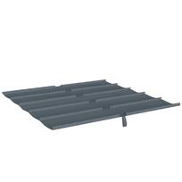 Stogo audinys pavėsinei, ištraukiama pavėsinės danga 3 x 3 m Poliesteris 180 g/m³ Apsauga nuo UV 30+ Tamsiai pilkas
