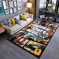 Grand Theft Auto V Game Art suitable as a non-slip mat for the living room or bedroom sofa 80x120cm( 31x47in)