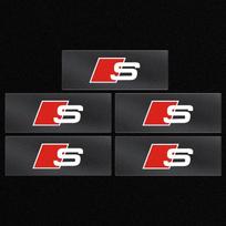 Automobilio 3D lipdukas Vairo lipdukai Emblema Ženklelis Automobilio stilius qwer114 Q7 Q3 Q5L Q2L S4 S5 S6 S7 A6L A4L A3 A4 A7 A5 B6 B8 B7