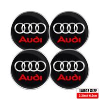 4 VNT. 56/60/65MM Automobilio ratlankio centrinio dangtelio lipdukai z1 A3 A4 A1 A6 B8 C6 Q6 8P Q3 Sportback Sline A5 A7 A8 Q5 C51z