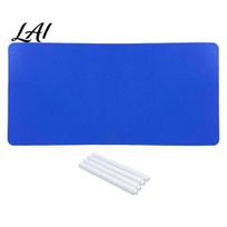 Blueprint Aesthetic Workspace Double-Sided Desk Mat Pad Solid Writing Multifunctional Washable Color Creative Work Surface Protector Sketching B