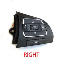 For VW Jetta MK6 VW Golf MK6 EOS Golf Plus Tiguan Touran Amarok Caddy 1PCS Steering Wheel Multifunction Button 5C0 959 537 B 538 new RIGHT 1 PC gray