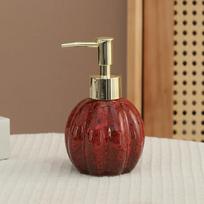 soap dispenser Pumpkin ceramic hand sanitizer bottle shampoo and shower gel press and dispense bottle     decoration   dispenser brown