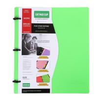 Waterproof Notebook Binder 3 Ring Loose Leaf Document Folder  Office Stationery Supplies Only Green Shell A green