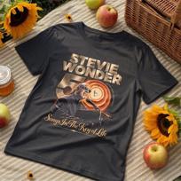 Stevie Wonder Tee 50th Anniversary Tour Unisex T-Shirt XXXXL black