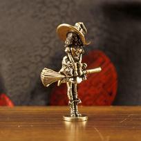 Brass Wizard Figure Home Decor Loli Ornament Craft Home Living Room Foyer Decoration Great Finds For The Home 1pc brown