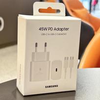 Samsung 45W PD Charger Super Fast Charging For Galaxy S25 Ultra Plus FE S24 S23 S22 A56 A55 A36 A17 EU Adapter 5A Type C Cable