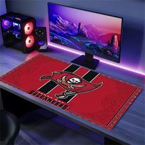 Tampa Bay Buccaneers Color Mouse Pad Large Gaming Table Cushion Non-slip Laptop Tablet Big Mousepad XXL Mat Mini PC Playmat With Lock edge 30cmx60cm(11.8x23.6inch) red