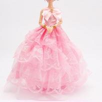 30cm Mini Lėlių Kolekcija Drabužiai Mergaičių Žaislas 3D Didelės Akys BJD Princesė Pilna Apranga Suknelių Kolekcija Vaikiška Lėlė Dovana only clothes pink