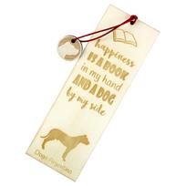 Dogo Argentino - dog bookmark, personalized bookmark, dog gadget for Art-Dog brand readers