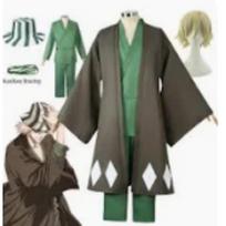 Karštas Anime Bleach Cosplay Urahara Kisuke Gotei 13 Kostiumas Kimono Uniforma Apsiaustas Viršus Kelnės Skrybėlė Kostiumas Helovino Karnavalo Šventei XL&Bleach black
