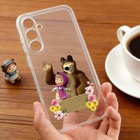 C-Cute M-M-Masha and the B-Bears   phone Case For Samsung S30,23,21,22,20, FE lite,S10,9,8,7 PIus Note20ultra Soft Transparent Samsung S30Ultra5G