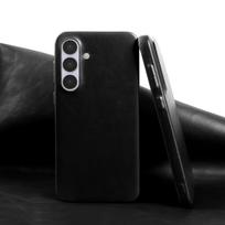 Retro dėklas Samsung Galaxy S26 Ultra, S25, S24, S23, S22, S21. Natūralios odos dėklai Galaxy S26. Vintažinis telefono galinis dangtelis Genuine Leather&Galaxy S20