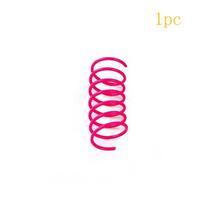 Pet Cat Toys Wide Durable Heavy Gauge Cat Spring Toy Colorful Springs Cat Pet Toy Coil Spiral Springs Pet Intera red