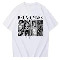 2026 new Bruno Mars The RoUnisextic Tour Spring Summer New Tshirt Unisex Singer Bruno Mars Album Cotton Casual Shirt Gift M gray