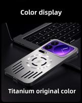 For Xiaomi Mi 17 Pro Max Case Hard Metal heat dissipation magnetic Wireless charging Protect back cover for xiaomi 17 Pro Shell Xiaomi 17 pro black