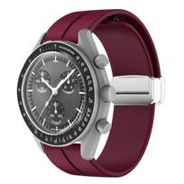 Magnetinis Sagties Dirželis Omega X Swatch Bendram MoonSwatch Minkštas Silikoninis Juostelė 20mm Vyrai Moterys Mėnulis Merkurijus Marsas Sportinis Apyrankė 22MM gray