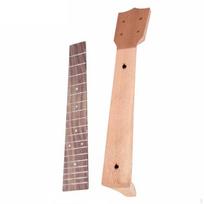 Ukulele Neck and Fingerboard Set DIY Installation Unfinished Wood for 26 Inch beige