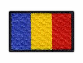 Patchion Flag of Romania - Self-Adhesive Backing - Embroidered Patch/Badge/Emblem