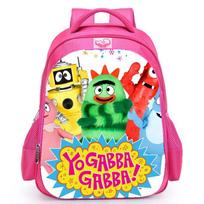 Mengqu Ip Yo Gabba Gabba Žemės Mokyklinė Kuprinė, Vaikų Svorio Mažinimo Animacinė Mokyklinė Kuprinė red - medium
