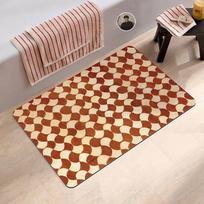 Diatomaceous Earth Bath Mat, Non Slip Absorbent Quick Dry Floor Rug for Bathroom Home Entryway 60X90CM 2X3FT brown