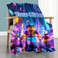 Roblox 306 Customize Your Name Blanket Lightweight Customizable Blanket Ultra-Soft for Bedding Couch Seaside Office Ideal for All Seasons 150cmx180cm