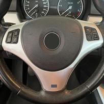 1 vnt./rinkinys ABS Automobilio vairo panelės apdailos dangtelis Lipdukas BMW 1 3 serijai E87 E90 E92 E93 2005-2011 2012 sidabras