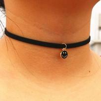 Gothic Choker Necklaces for Women Clavicle Collares Fashion Jewelry Bijoux Colier Necklaces Smile Pendants Fashion Neck JewelryGood product N985 brown