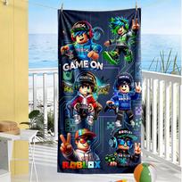 Roblox Beach Towel Super Soft & Absorbent Comfortable Lightweight 70cmx140cm(27x55inch)