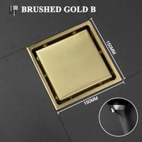 Dual-Use All Copper Floor Drain: Anti-Odor & Anti-Insect for Tile & Hotel Shower Rooms Standard beige