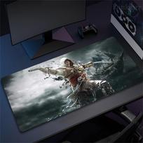 XXL Stalo Kilimėlis Assassin s Creed Pelės Kilimėlis Didelis Žaidimų Kilimėlis Neslystantis Dvipusis PU Žaidimų Pelės Kompiuterio Odinis Klaviatūros Kilimėlis 30cmx60cm