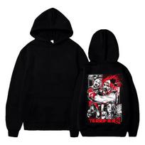 Art Crispies Terrifier Clown Hoodies Apparel Men L black