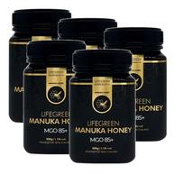 Lifegreen Manuka Honey New Zealand Manuka Honey MGO 85+5 pcs 500g