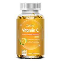 Daitea Liposomal Vitamin C Supplement 2000mg per Serving, with Zinc, Rose Hips, Elderberry, Citrus Bioflavonoids & Acerola, 120 Caps 120 Capsules