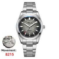 ADDIESDIVE Gradient Diver Watches for Men K1 Mineral Glass Stainless Steel Waterproof Automatic Mechanical Watches AD2531 Luxury 8215 black