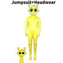 Sprunki Pliušinis Ritmo Dėžutės Cosplay Kostiumas Berniukams Ir Mergaitėms Iš Minkšto Poliesterio Audinio Galimas Įvairių Spalvų Ir Dydžių Fantastiškam Pasiruošimui Scenai Adult 180 geltona