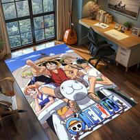 Vienas Gabalas Anime Kilimas Didelis Plotas Kilimas Neslystantis Plaunamas Grindų Kilimėlis Žaidėjo Kambarys Miegamasis Namų Dekoras -QJY 60cmx90cm black