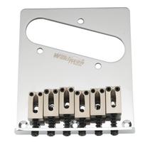 Wilkinson M Series WOT03 Telecaster Modern Chrome 10.5mm Bridge, 6-Way Saddle, white