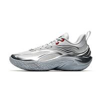 ANTA Shock Wave 8 Basketball Shoes Men's Low-top Silver 39