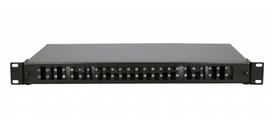 EXTRALINK 48 intarpų (24 SC DUPLEX)  optinio komutavimo panelė su juodomis DUPLEX jungtimis (EL-FO-PP-48/24D-BL)