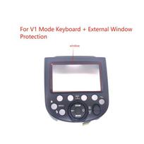 NEW For Godox V1 Speedlite Flash Rear Back Cover + Mode Function Selection Button Panel Wheel Key Board No LCD Screen Part