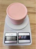 Ekologiškas silikoninis šunų maisto indelis - Nešiojamas ir maistui tinkamas su dangteliu lauko reikmėms Silicone Fresh-keeping Box*Pink gray