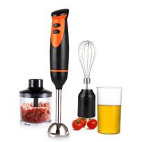 Hand Blender 4-in-1 Multifunctional Hand Stick Blender EU Plug Stainless Steel Stick Blender 500ml Mixing Beaker 330ml Food Processor Whisk Attachmen juoda