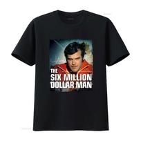 The Six Million Dollar Man Retro 70s TV Show Bionic Fan T Shirt vintage Washed Comfortable Stre XL black