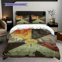 Fallout 3 Mothership Zeta Dlc Bedding 1 Duvet Cover 2 Pillowcase Without Core Duvet Cover And Pillowcase Soft And Comfortable Bedding Set 140x200cm