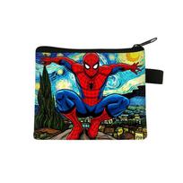 Spider-Man Cartoon Coin Purse Storage Bag Portable Card Holder 5 blue