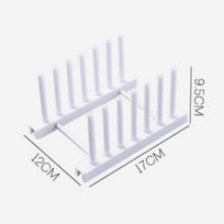 1Pc Removable Dish Plate Drying Rack Draining Board Stand Holder for Kitchen Supplies(White) balta