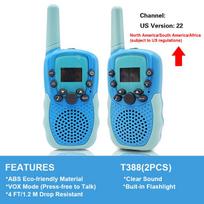 Walkie Talkie Children 2Pcs Radio Receiver Walkie Talkie Toy Kids Birthday Gift Child Toys for Boys Girls 3 Km Hand-held