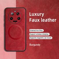 OLGE Prabangus Odos Tekstūros Dėklas Xiaomi 13 Ultra Mi 13 14 Pro Palaiko Belaidį Įkrovimą Magnetinis Apsauginis Dangtelis Funda For Xiaomi 11 Pro bordinė